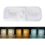 12-24V RV Licht 120 LEDs 3-Farben-Temperatur Drehknopf Dimmen Dach Licht, FC01