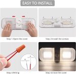 12-24V RV Licht 120 LEDs 3-Farben-Temperatur Drehknopf Dimmen Dach Licht, FC01 – Bild 7