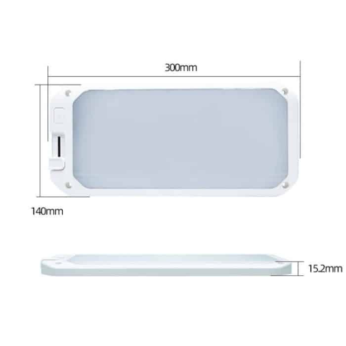 12-30V RV Licht 198 LEDs 3-Farben-Temperatur Dimmbare Dach Licht, Yellow White Light, Blue White Light, Yellow White Light With Remote, Blue White Light With Remote – Bild 7