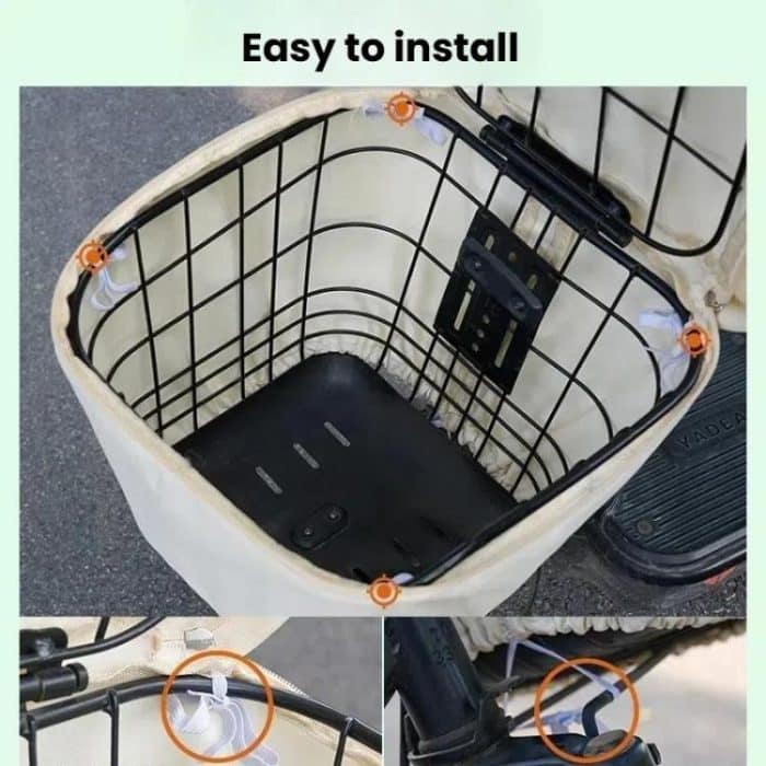 E-Bike Korb Sonnenschutz Abdeckung Hängetasche Regenschutz Aufbewahrungstasche – Bild 7