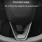 Für Tesla Modell 3 Auto Modifikation Innen Carbon Fiber Lenkrad Patch, Matte, Glossy, Red, Froged Pattern – Bild 7