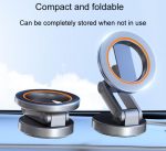 JK-319 Universelle faltbare Auto-Handyhalterung Auto-Armaturenbrett drehbare magnetische Navigationshalterung – Bild 3