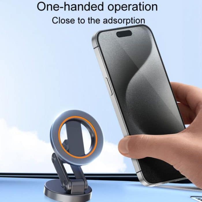 JK-319 Universelle faltbare Auto-Handyhalterung Auto-Armaturenbrett drehbare magnetische Navigationshalterung – Bild 6