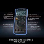 Auto Range Digital Multimeter LCD Display Tester Stift Hohe Präzision Messung Von Kapazität Spannung Strom, DT-17N – Bild 6