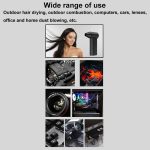 X5 130000 RPM High Speed ​​Motor Staub Blasen Handheld Fan Mini Outdoor Camping Feuer Gebläse – Bild 6