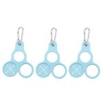 3 stücke Outdoor Bergsteigen Wasser Flasche Schnalle 3-loch Silikon Handtuch Tragbare Halter