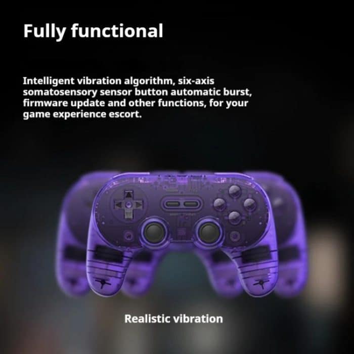 8BitDo Pro2 Retro Hall Edition Translucent Bluetooth mit Zurück-Taste Multi-Plattform-Gamepad – Bild 7