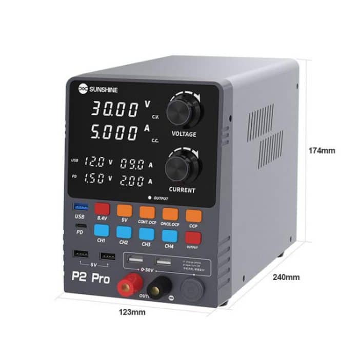 SUNSHINE P2 Pro 330 W Intelligenter DC-Spannungsregler, Stromversorgung, Ringkerntransformator, 30 V, 5 A Ausgang, Reparaturwerkzeug, SUNSHINE P2 Pro – Bild 2
