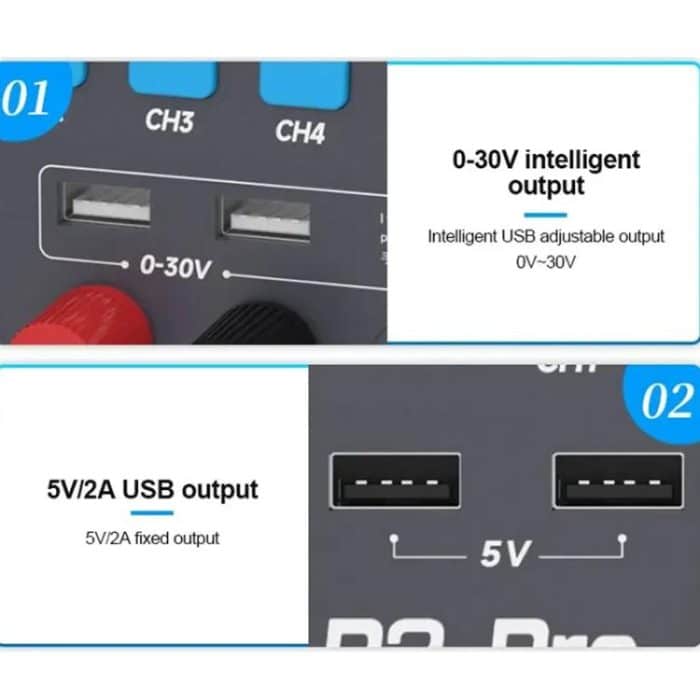 SUNSHINE P2 Pro 330 W Intelligenter DC-Spannungsregler, Stromversorgung, Ringkerntransformator, 30 V, 5 A Ausgang, Reparaturwerkzeug, SUNSHINE P2 Pro – Bild 11