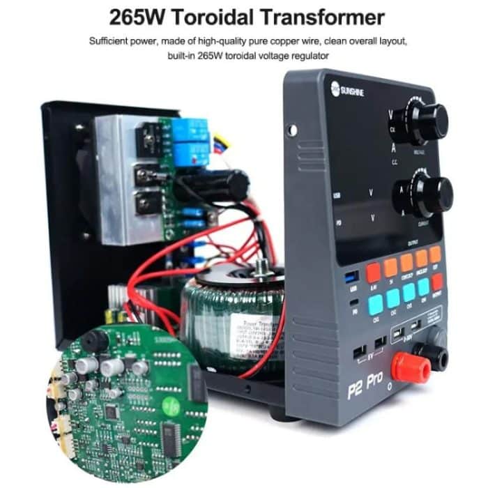 SUNSHINE P2 Pro 330 W Intelligenter DC-Spannungsregler, Stromversorgung, Ringkerntransformator, 30 V, 5 A Ausgang, Reparaturwerkzeug, SUNSHINE P2 Pro – Bild 5