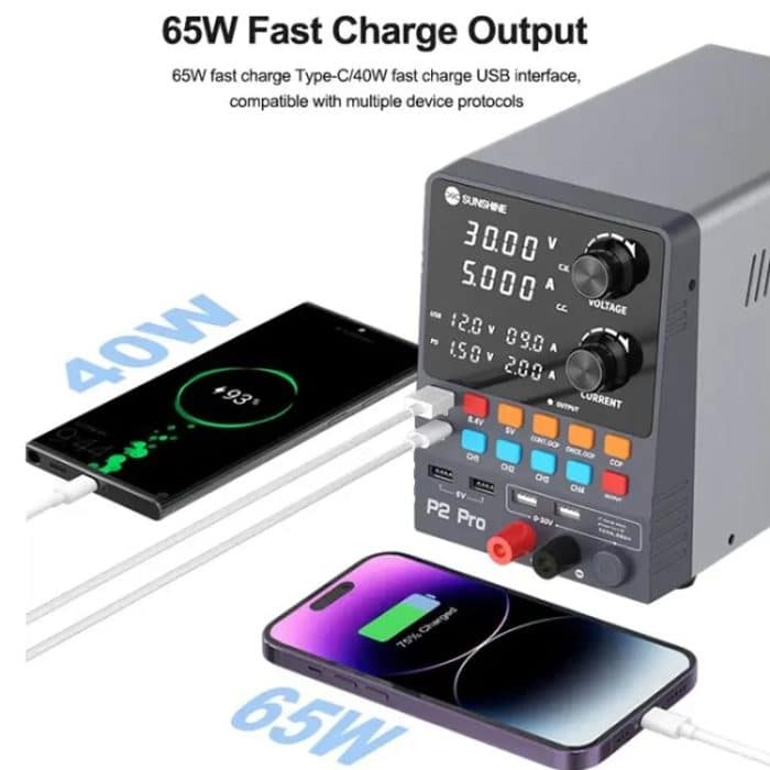 SUNSHINE P2 Pro 330 W Intelligenter DC-Spannungsregler, Stromversorgung, Ringkerntransformator, 30 V, 5 A Ausgang, Reparaturwerkzeug, SUNSHINE P2 Pro – Bild 6