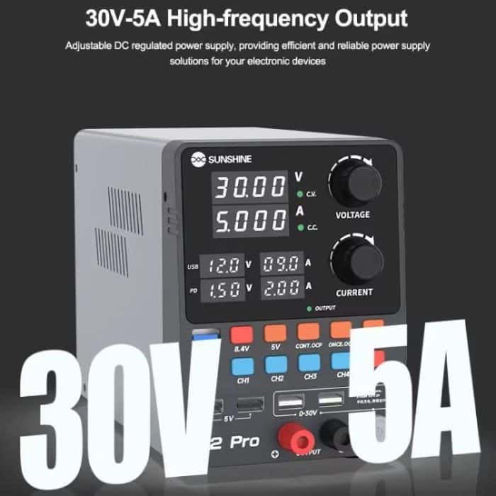 SUNSHINE P2 Pro 330 W Intelligenter DC-Spannungsregler, Stromversorgung, Ringkerntransformator, 30 V, 5 A Ausgang, Reparaturwerkzeug, SUNSHINE P2 Pro – Bild 7
