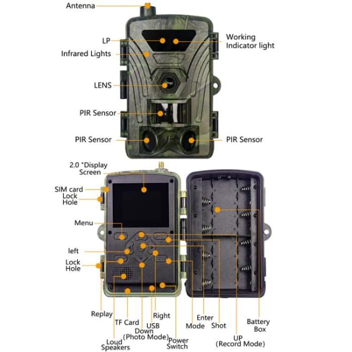 4G Jagdkamera Nachtsicht Infrarot-Jagdkamera, PR802LTE – Bild 10