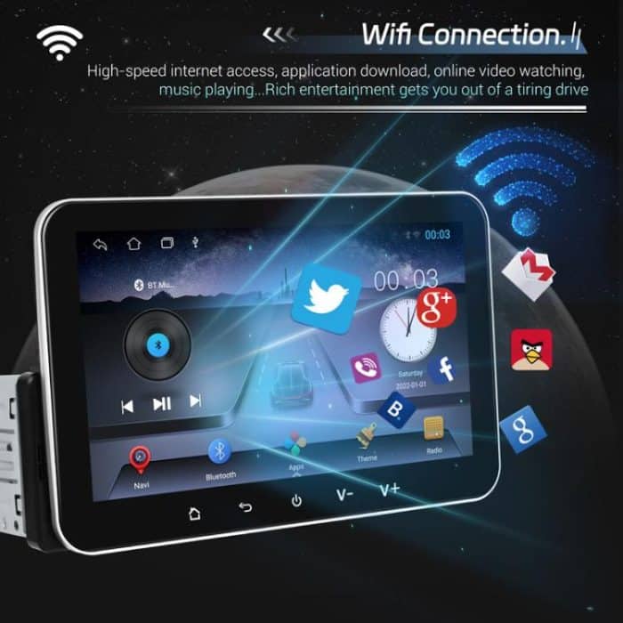 7 Zoll horizontaler Bildschirm Android 13.0 Einzelspindel Universal Car Multimedia Player, Standard, Standard+Camera+Mic – Bild 11