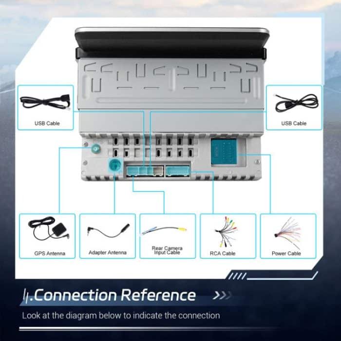 7 Zoll horizontaler Bildschirm Android 13.0 Einzelspindel Universal Car Multimedia Player, Standard, Standard+Camera+Mic – Bild 3