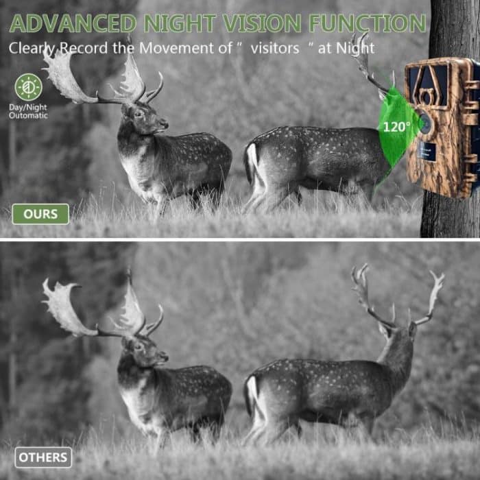 Ultra HD 8K Video 60MP Foto APP WIFI Outdoor Jagdkamera, PR801W WIFI Version – Bild 5