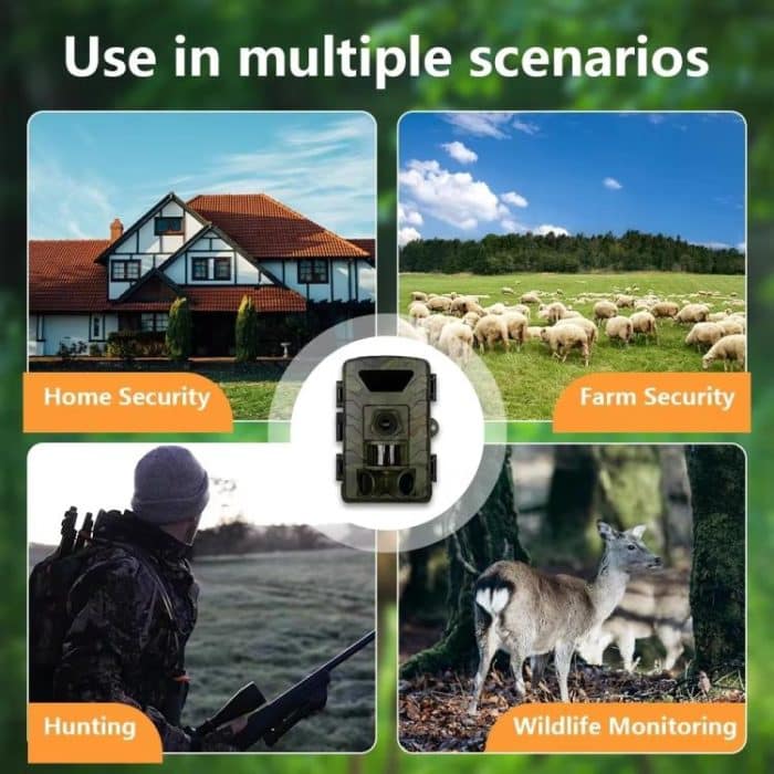 Ultraklare 8K-Video-60MP-Foto-WLAN-Jagdkamera, PR803W – Bild 9