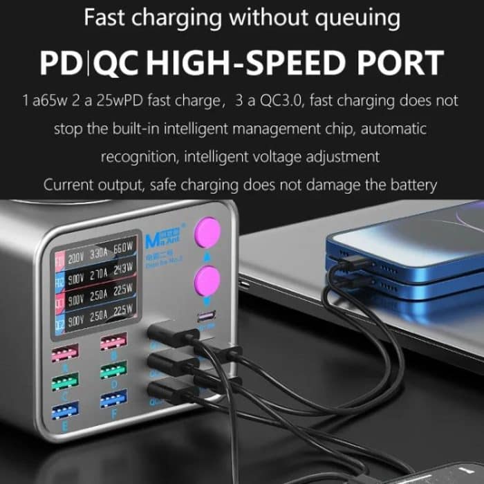 MaAnt DianBa Nr. 2 USB-Multiport-Handy-Reparatur-Desktop-Ladestation, DianBa No.2, EU Plug – Bild 5