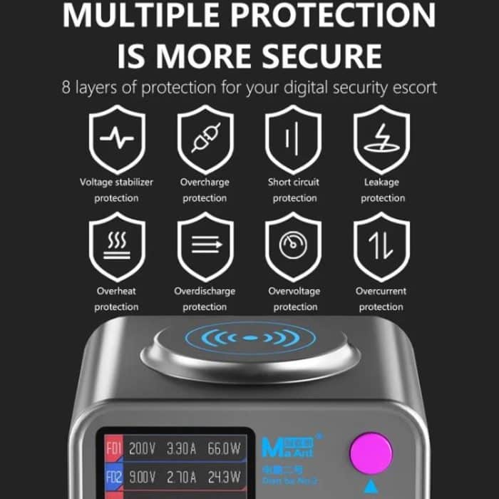 MaAnt DianBa Nr. 2 USB-Multiport-Handy-Reparatur-Desktop-Ladestation, DianBa No.2, EU Plug – Bild 9