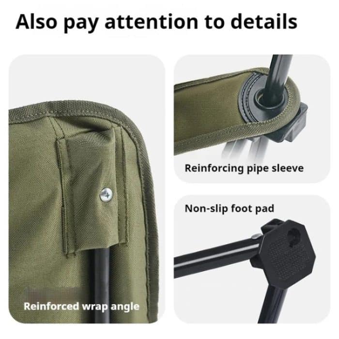 Naturehike Outdoor Klappstuhl mit hoher Rückenlehne Moon Lounge Chair Campingstuhl mit Rückenlehne – Bild 12