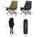 Naturehike Outdoor Klappstuhl mit hoher Rückenlehne Moon Lounge Chair Campingstuhl mit Rückenlehne – Bild 13