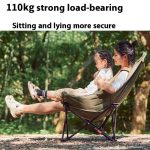 Naturehike Outdoor Klappstuhl mit hoher Rückenlehne Moon Lounge Chair Campingstuhl mit Rückenlehne – Bild 7