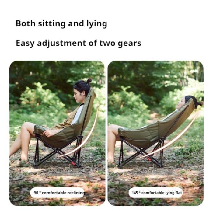 Naturehike Outdoor Klappstuhl mit hoher Rückenlehne Moon Lounge Chair Campingstuhl mit Rückenlehne – Bild 8