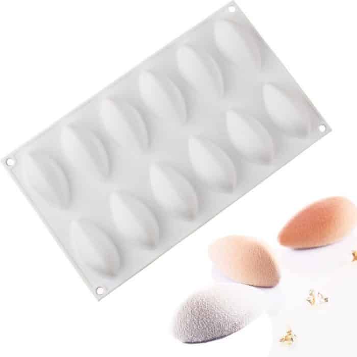 TBD0605786901.jpg Mango Jelly Mousse Kuchen & Eis Silikonform für DIY Schokolade und Fondant, 12-Cavity, 10-Cavity – Bild 1