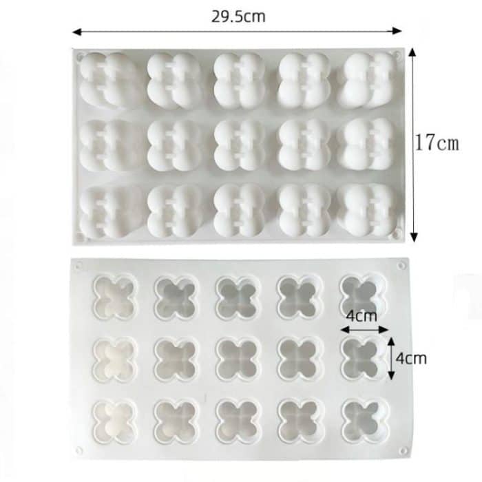 15-Cavity Magic Cube Silikon Mousse Kuchen Form Fondant Kerze Form, 15-Cavity Magic Cube – Bild 4