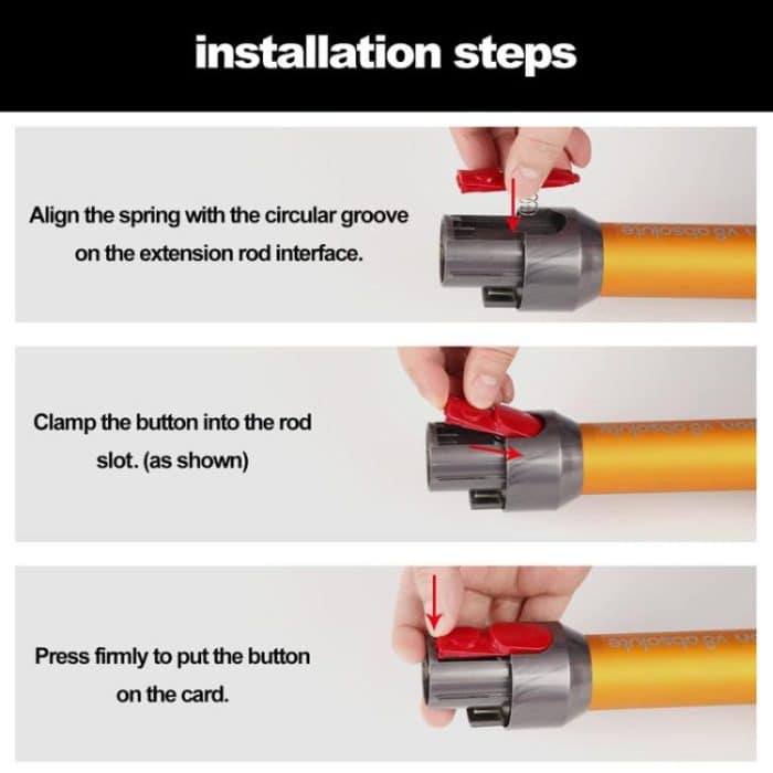 Für Dyson Staubsauger Schalter Taste Snap Reparatur Teile Mit Box, Long Button – Bild 5