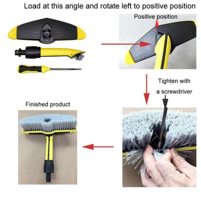 Für Karcher K2 / K3 / K4 / K5 / K6 / K7 Hochdruck-Autowaschanlage Reinigungsbürste – Bild 5