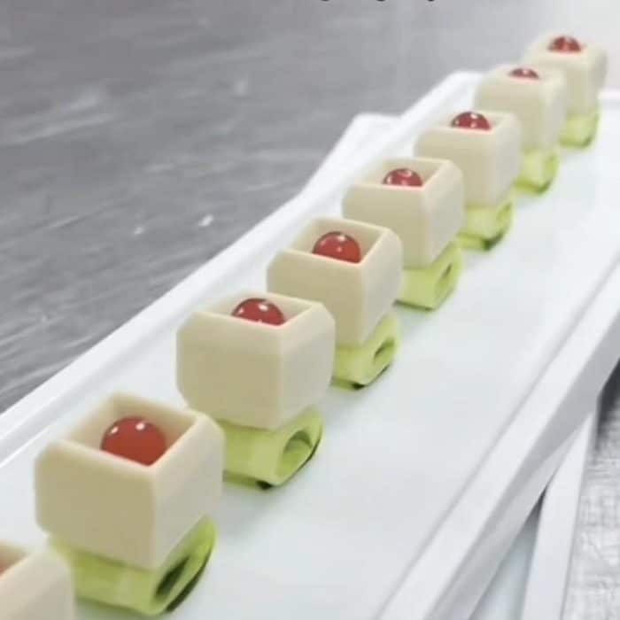 28-Cavity Konkaven Gänseleber Mousse Kuchen Form 3D Kleine Quadratische Schokolade Silikon Form – Bild 5