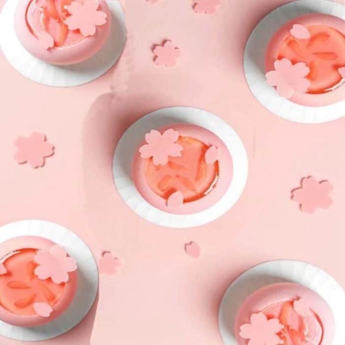 6-fach Runde konkave Blumentöpfe Mousse Form Silikon Dessert Kuchen Form – Bild 5