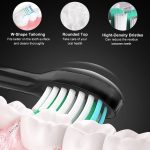 Sarmocare S100 IPX7 wasserdichte tragbare elektrische Schallzahnbürste mit 8 Bürstenköpfen – Bild 7