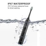 Sarmocare S100 IPX7 wasserdichte tragbare elektrische Schallzahnbürste mit 8 Bürstenköpfen – Bild 8