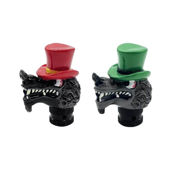 Abnehmbarer Wolfskopf-Schalthebel für Autos – Bild 2