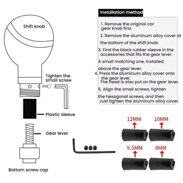 Abnehmbarer Wolfskopf-Schalthebel für Autos – Bild 6