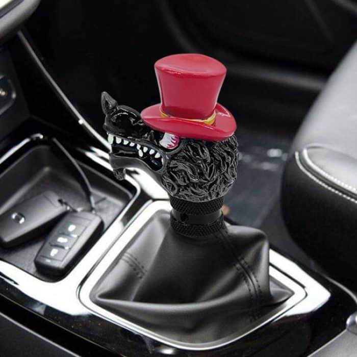 Abnehmbarer Wolfskopf-Schalthebel für Autos – Bild 7