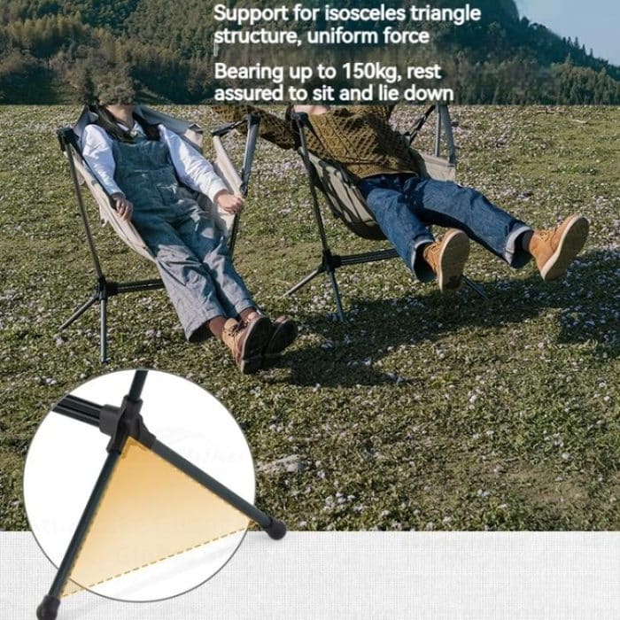 Naturehike Outdoor Klapp Schaukel Stuhl Tragbare Liege Stuhl Freizeit Camping Picknick Schaukel Stuhl – Bild 3