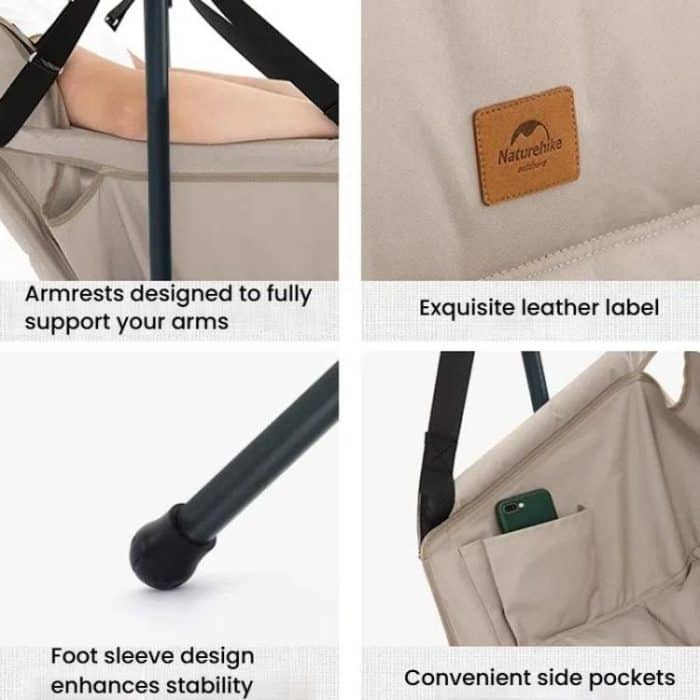 Naturehike Outdoor Klapp Schaukel Stuhl Tragbare Liege Stuhl Freizeit Camping Picknick Schaukel Stuhl – Bild 7