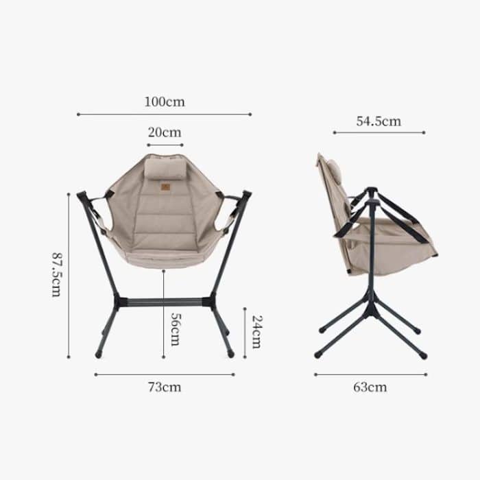 Naturehike Outdoor Klapp Schaukel Stuhl Tragbare Liege Stuhl Freizeit Camping Picknick Schaukel Stuhl – Bild 8