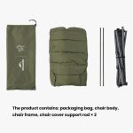 Naturehike Outdoor Klapp Schaukel Stuhl Tragbare Liege Stuhl Freizeit Camping Picknick Schaukel Stuhl – Bild 9