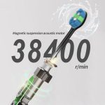 IPX7 wasserdichte, intelligente, tragbare elektrische Schallzahnbürste mit 6 Bürstenköpfen – Bild 5