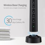 IPX7 wasserdichte, intelligente, tragbare elektrische Schallzahnbürste mit 6 Bürstenköpfen – Bild 8