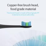 IPX7 wasserdichte, intelligente, tragbare elektrische Schallzahnbürste mit 6 Bürstenköpfen – Bild 9