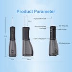 F500 IPX7 Wasserdichter 350ml wiederaufladbarer tragbarer Handpuls-Elektroflosser – Bild 3