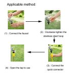 Für Karcher Autowäscher Gartenzubehör 4 / 5 Punkt Universal Wasserhahn Adapter – Bild 5