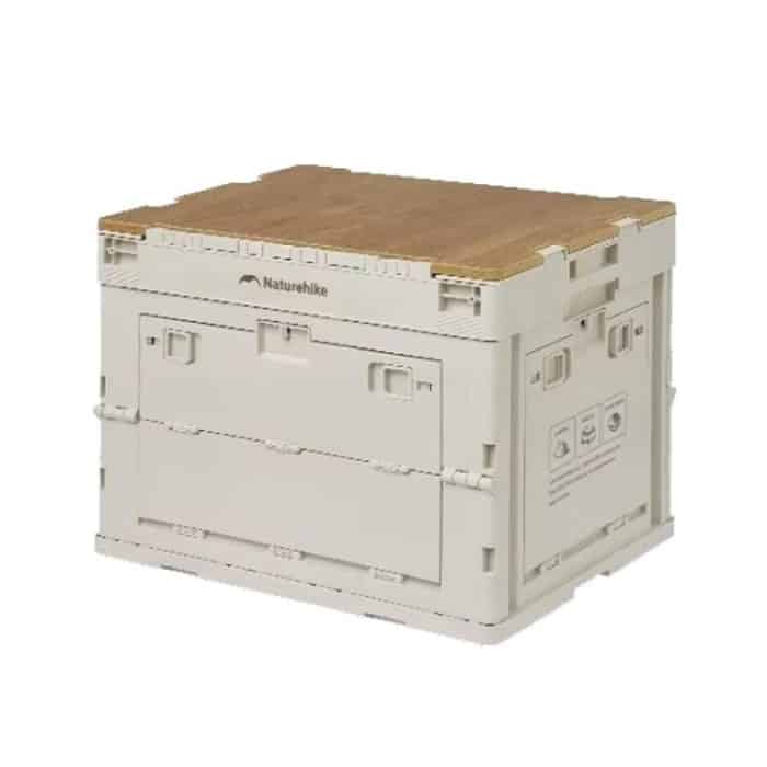 Naturehike Outdoor Große Kapazität Klappbare Aufbewahrungsbox Tragbarer Campingtisch, 23L Light Gray, 52L Light Gray – Bild 1