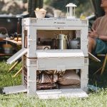 Naturehike Outdoor Große Kapazität Klappbare Aufbewahrungsbox Tragbarer Campingtisch, 23L Light Gray, 52L Light Gray – Bild 2