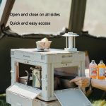 Naturehike Outdoor Große Kapazität Klappbare Aufbewahrungsbox Tragbarer Campingtisch, 23L Light Gray, 52L Light Gray – Bild 6